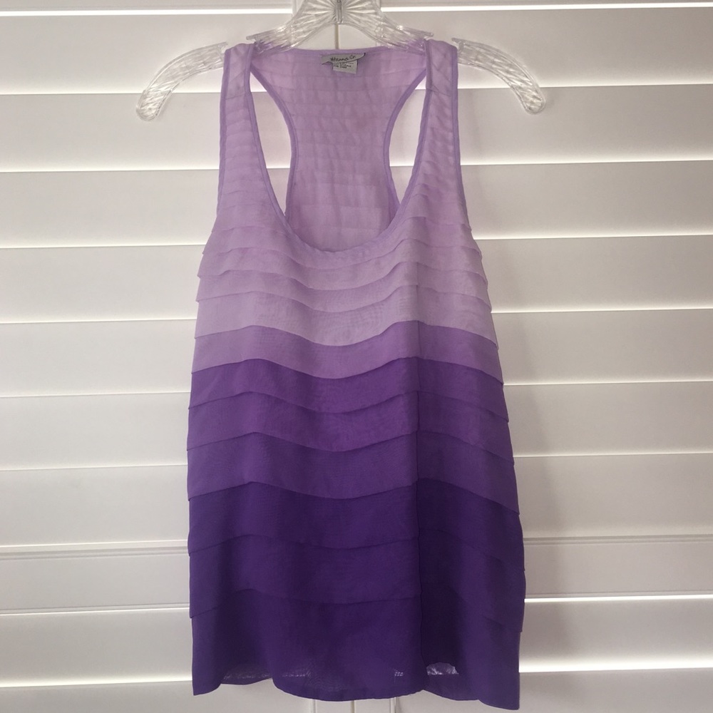 Purple Ombré Tank Size S
